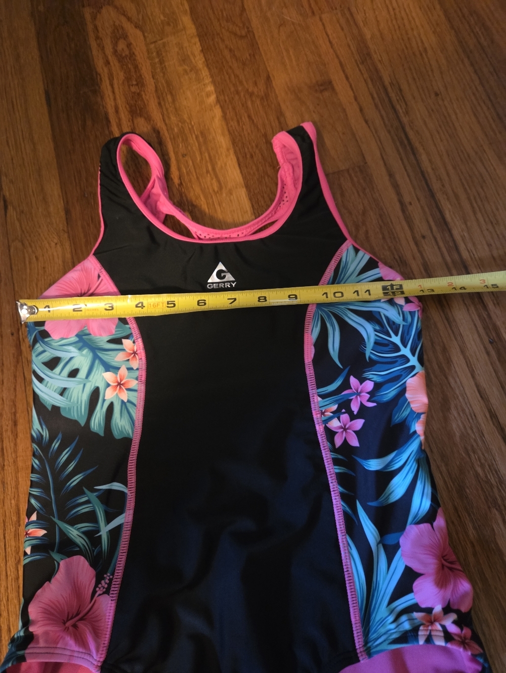 Gerry Girls' Botany Print Side 1-Piece Size 14 - Picture 10 of 12